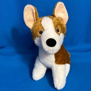 NEW NWT CORGI TYPE / HUSKY TYPE DOG TOY PLUSH CHEW / PLAY TOY WITH SQUEAKER